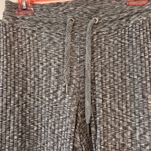 Athleta Charcoal Gray Ribbed Knit Cardigan & Drawstring Pants Set - Picture 3 of 4